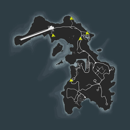 Karta över Cayo Perico Motos