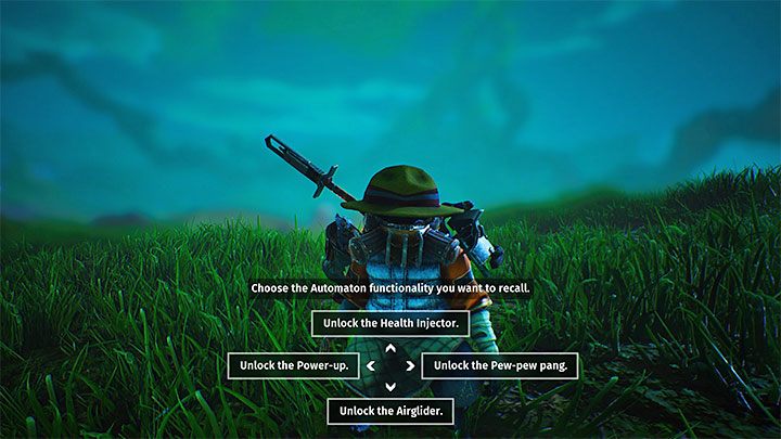 After each flashback (even if you lose the battle), the game will allow you to choose 1 new ability for the Automaton - Biomutant: Trophies/Achievements - list - Appendix - Biomutant Guide