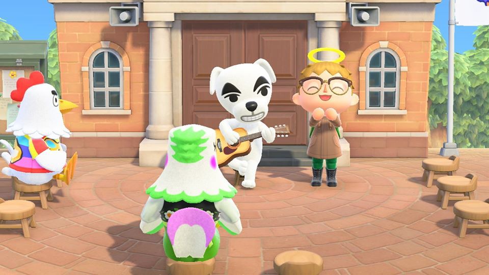 KK Slider spelar i Animal Crossing New Horizons
