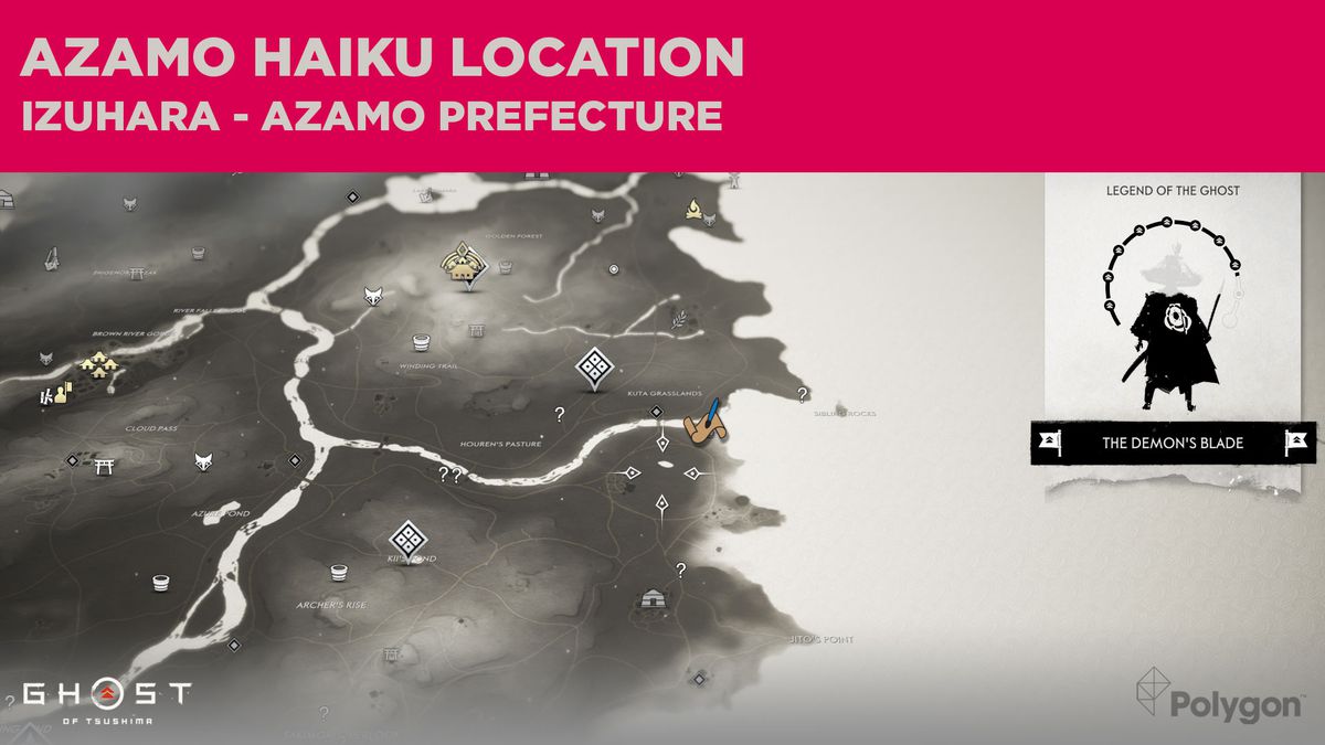 Azamo haiku-platsen i Ghost of Tsushima