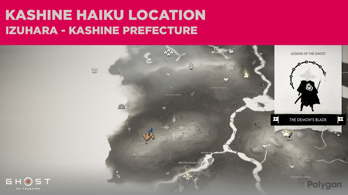Kashine haiku-platsen i Ghost of Tsushima