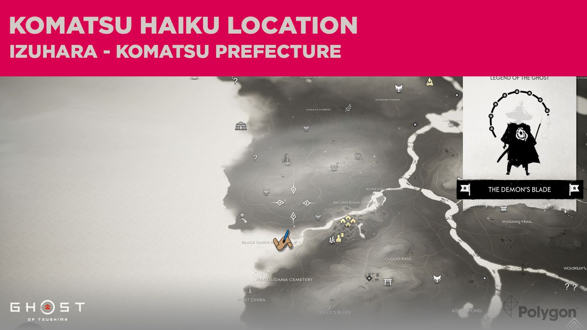 Komatsu haiku-platsen i Ghost of Tsushima