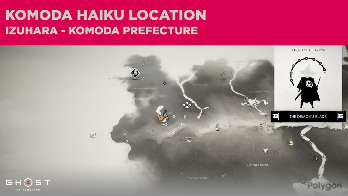 Komoda haiku-platsen i Ghost of Tsushima
