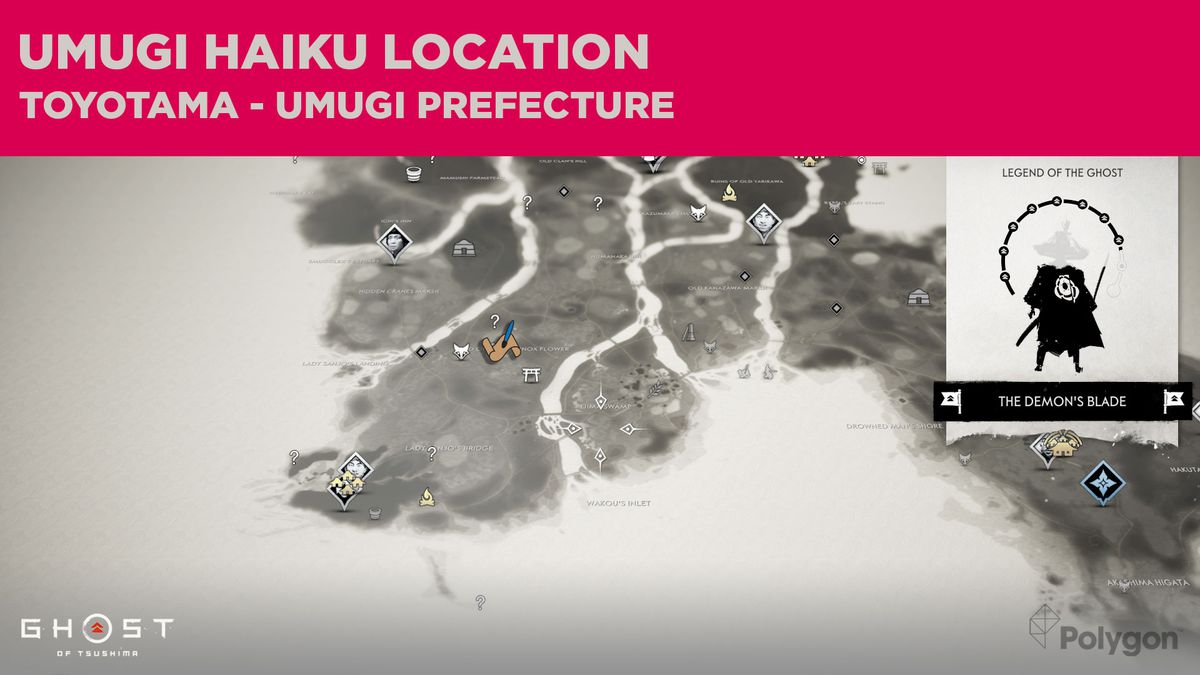 Umugi haiku-platsen i Ghost of Tsushima