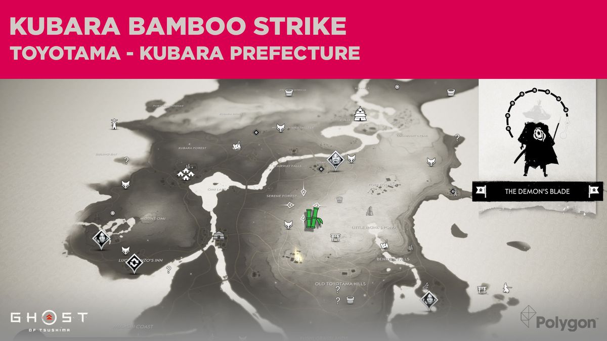 Bamboo Strike-plats i Kubara i Ghost of Tsushima
