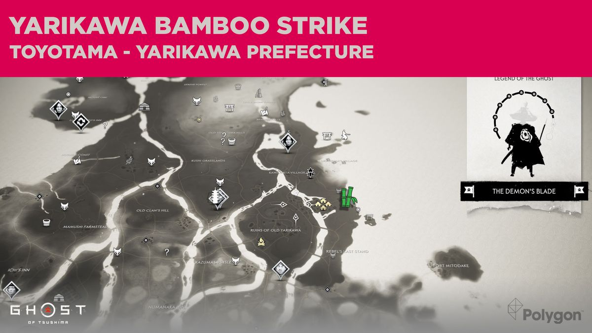 Bamboo Strike-plats i Yarikawa i Ghost of Tsushima