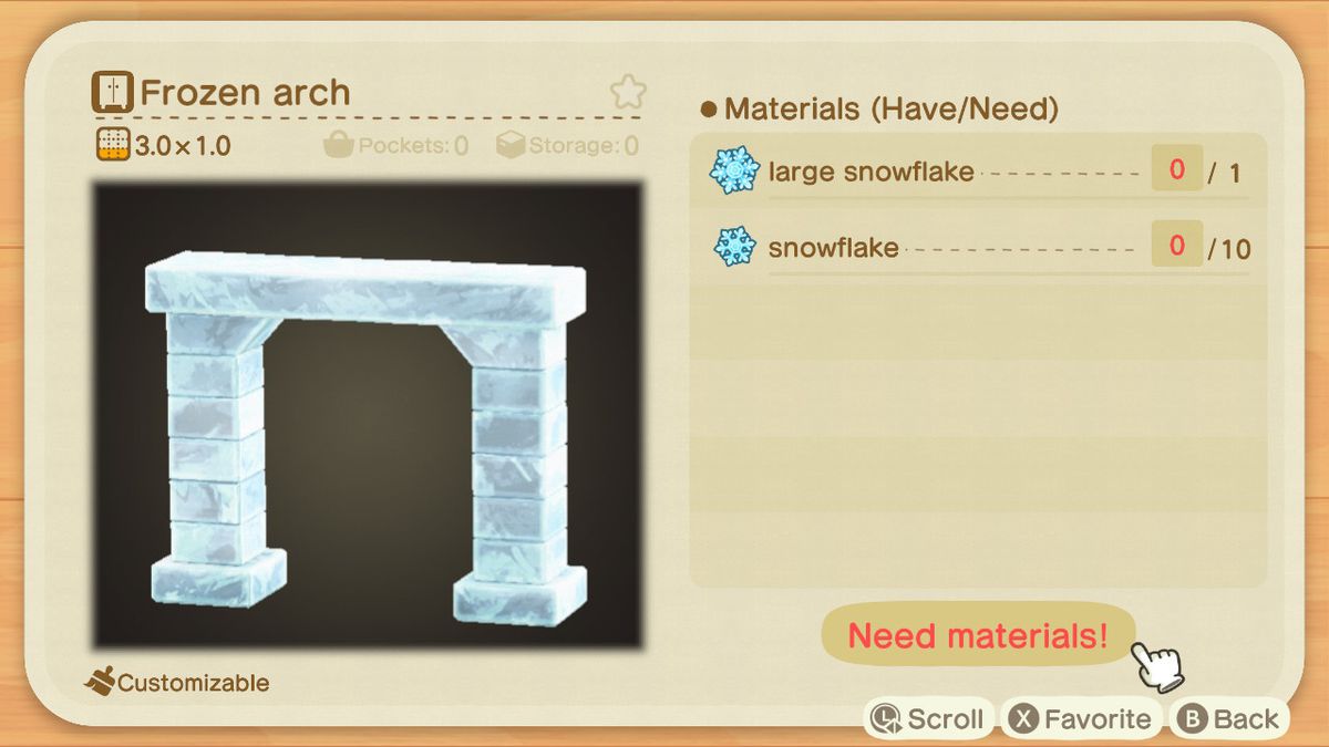 Ett Animal Crossing -recept för en Frozen Arch