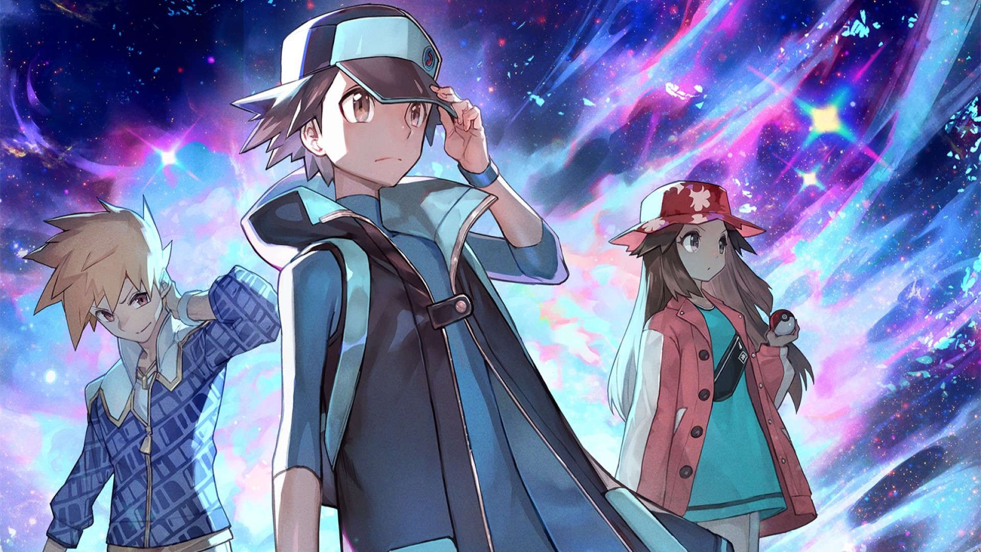 Bästa gacha-spel: Pokémon Legends.  Bilden visar tre Pokémon-tränare. 
