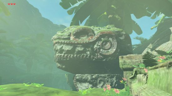 Zelda Tears of the Kingdom Zonai förklarade: ruiner visar en Zonai-struktur, baserad på en drake