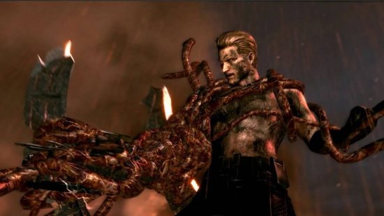 Resident Evil-virus: Albert Wesker tas över av Oroborus-virusets kraft